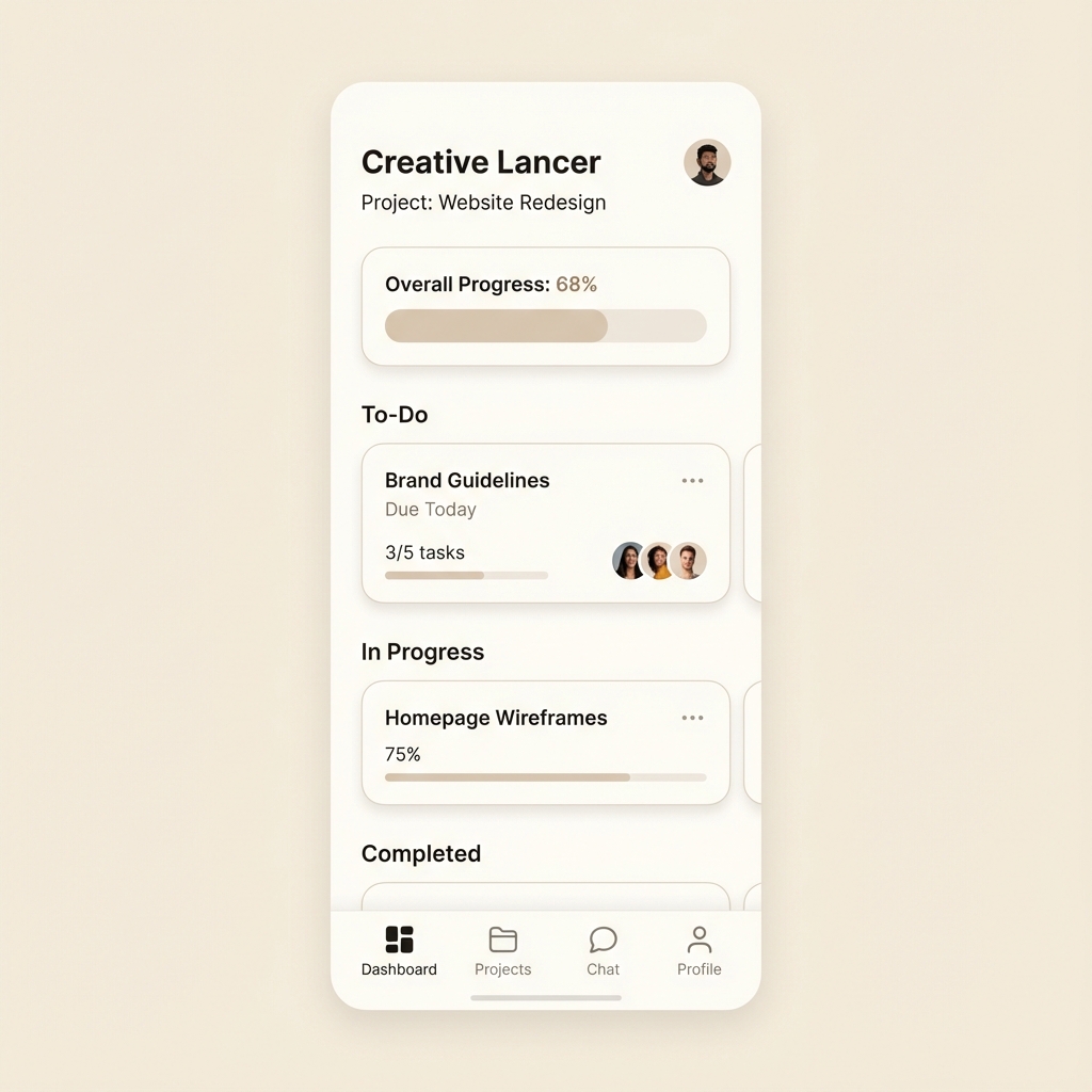 Project Dashboard Screenshot